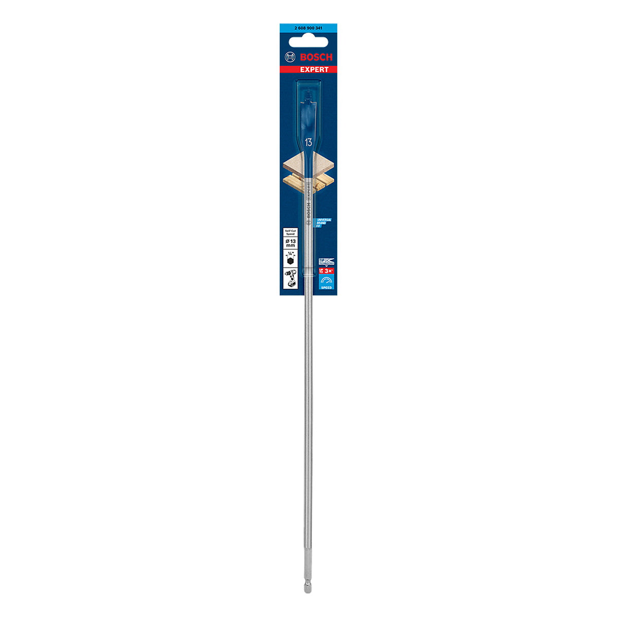 Broca Paleta para Madera Bosch - EXPERT - Self Cut Speed - 13mm x 400mm