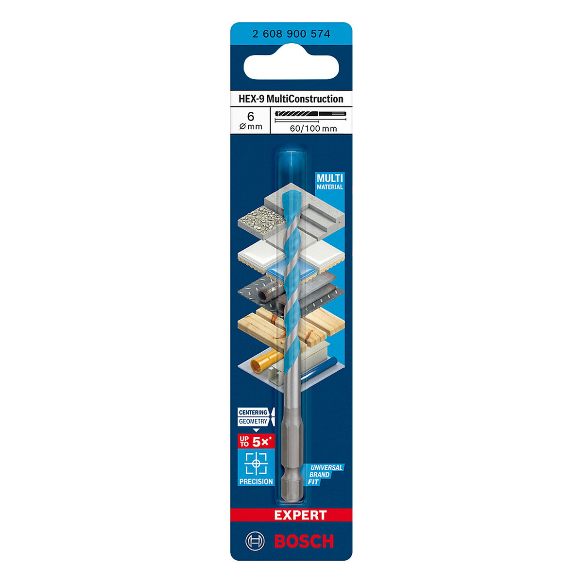 Broca EXPERT HEX-9 Multiconstruction Bosch - 6 x 100mm