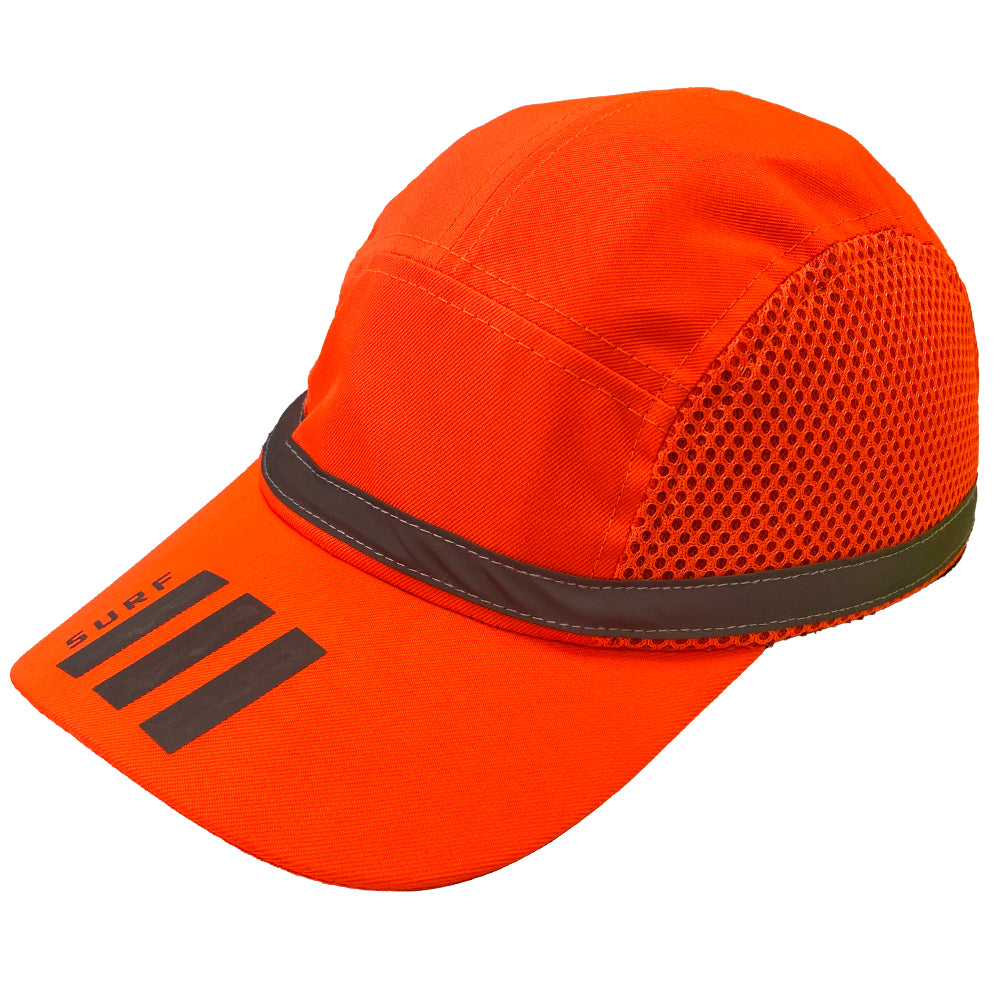 Casquete de Seguridad Bump Cap High Vision Flúor Naranjo SteelPro – Vista 2