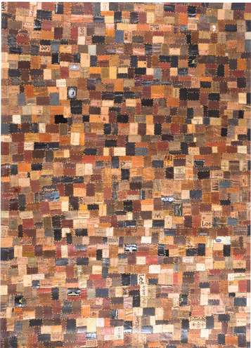 Alfombra Leather Patch DIB 60 × 120 cm