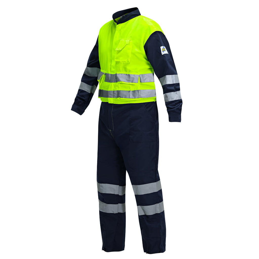 Overol Reflectivo Bicolor Azul/Amarillo RFX – Vista 4