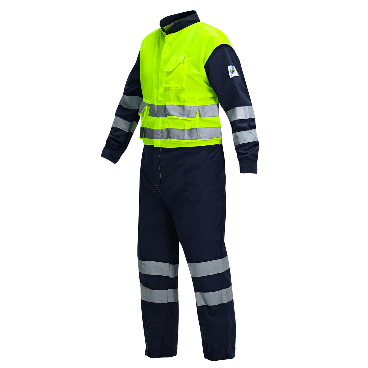 Overol Reflectivo Bicolor Azul/Amarillo RFX – Vista 4