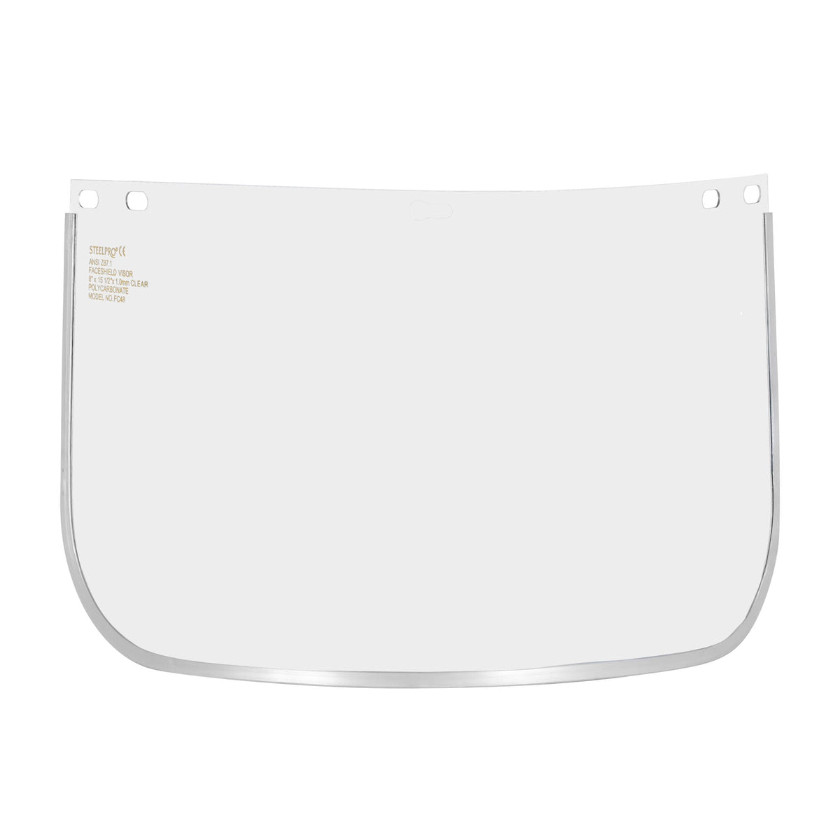 Visor de Policarbonato Ribete Aluminio 8 X 16 con Registro ISP SteelPro – Vista 2