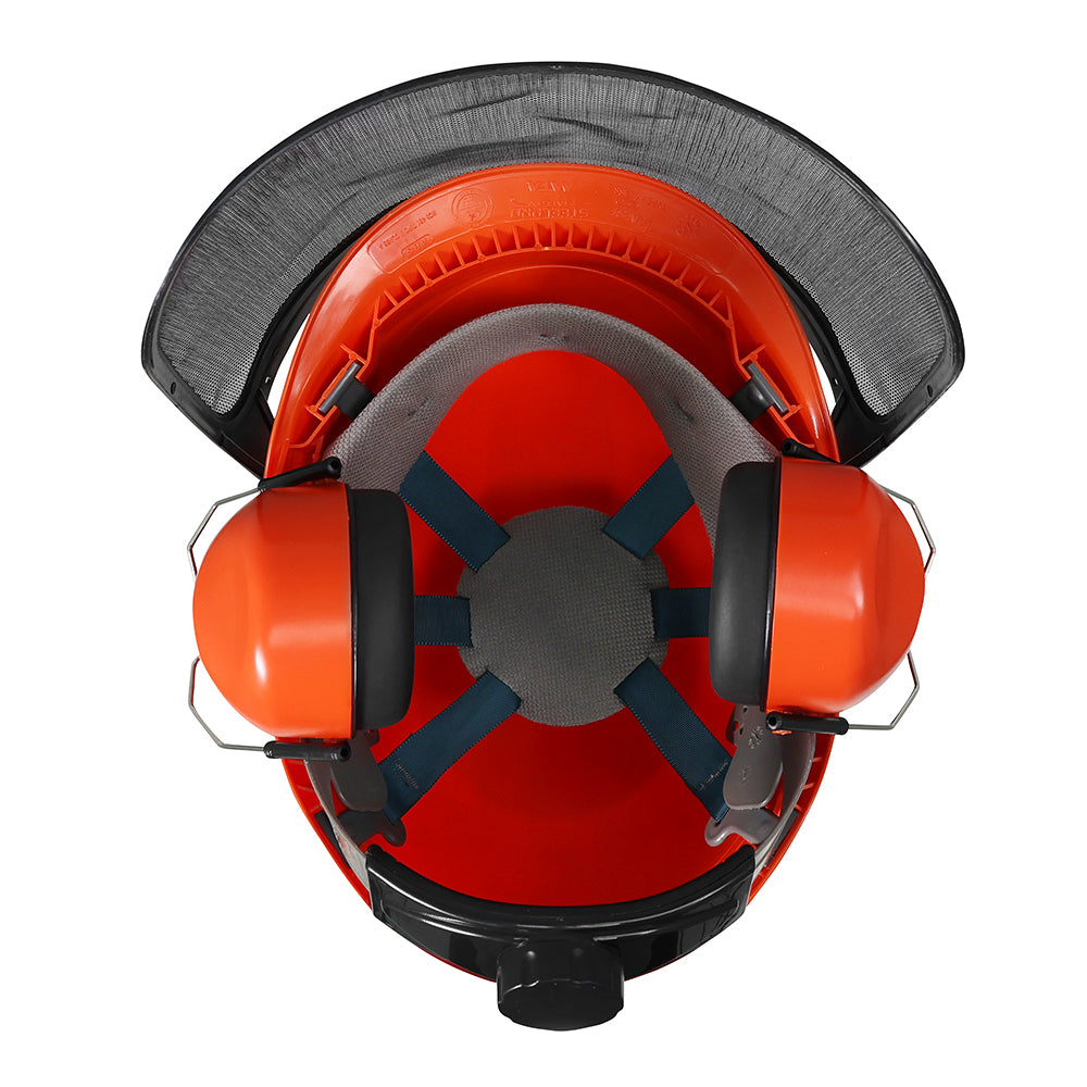 Casco de Seguridad MTA ABS Motosierra Naranjo SteelPro – Vista 5