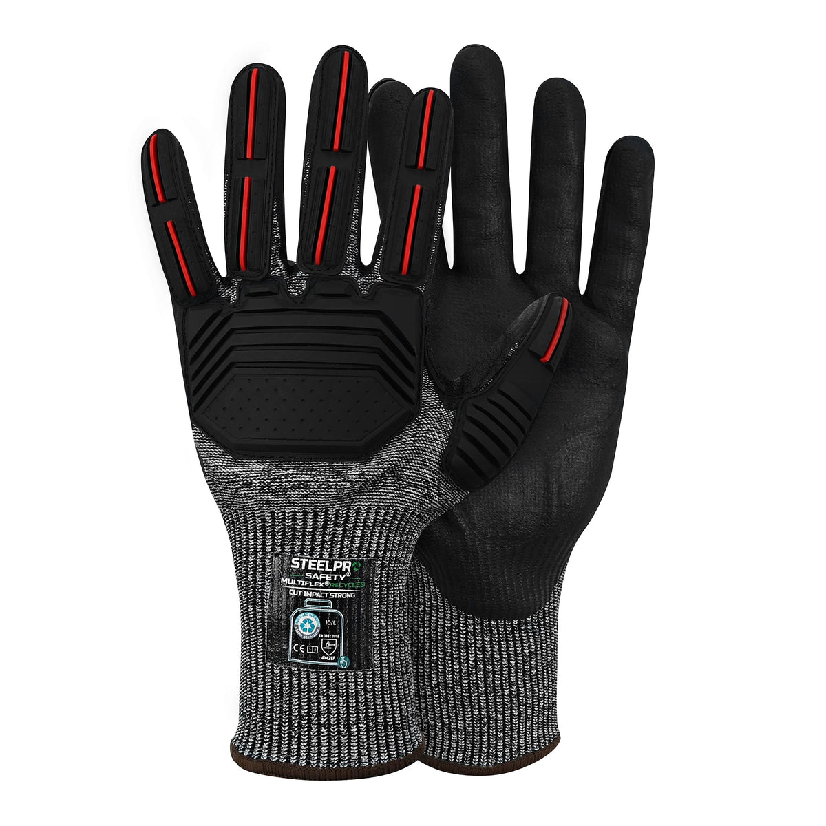 Guante Multiflex Recycled Cut Impact Strong SteelPro – Vista 2