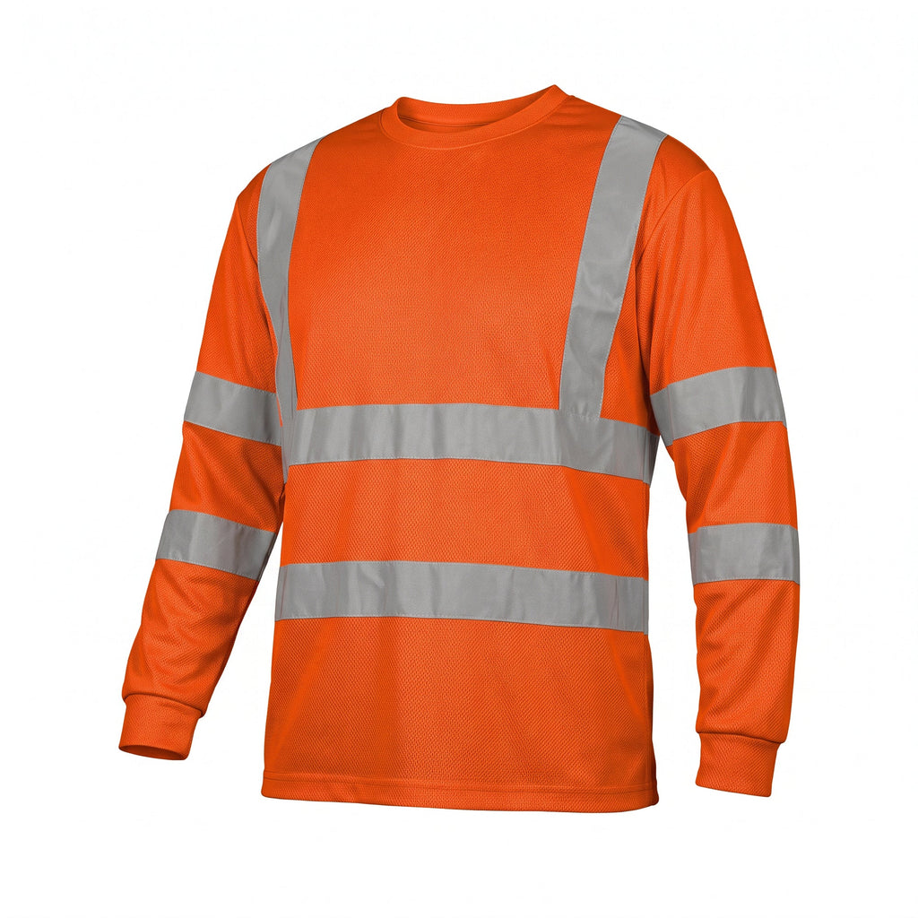 Polera Reflectiva Alaska RFX Naranja Flúor – Vista 5