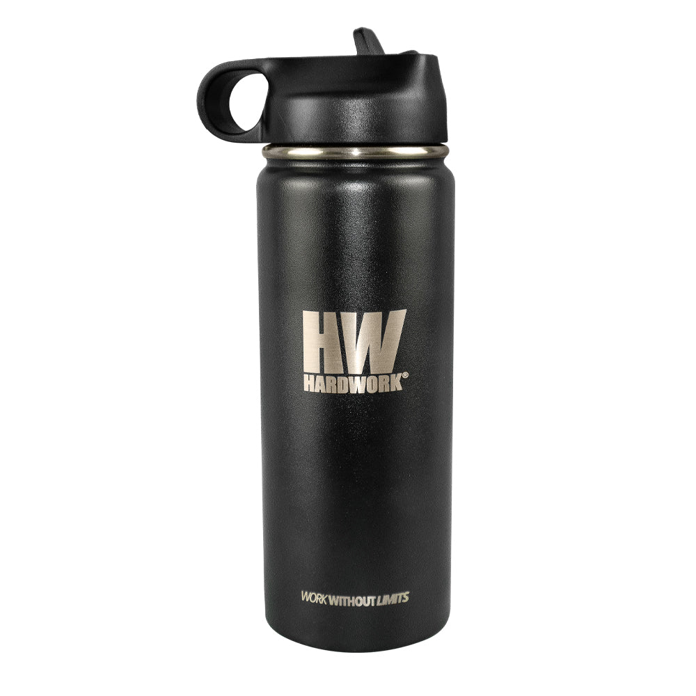 Botella Térmica Hardwork Negra – Vista 2