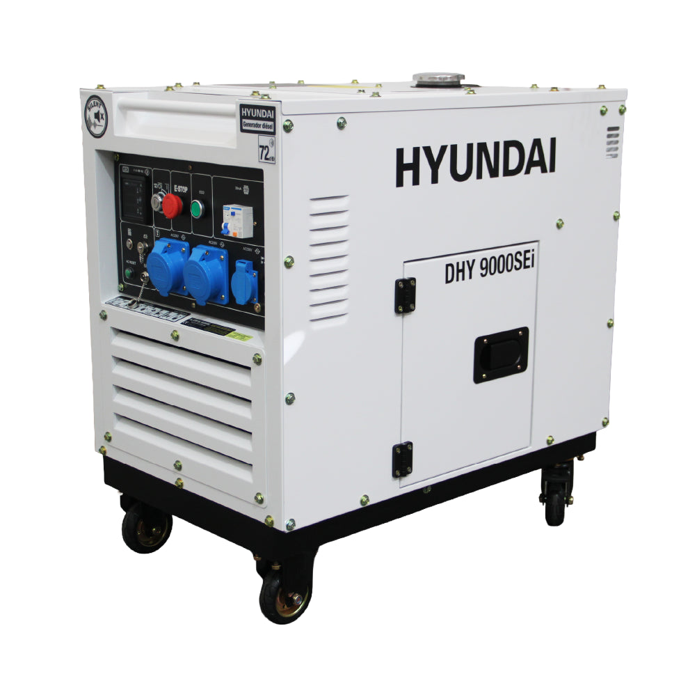 Generador Inverter Diésel Hyundai 6/6,5 kW Monofásico Cerrado 78DHY9000SEI — fotografía oficial, vista 1