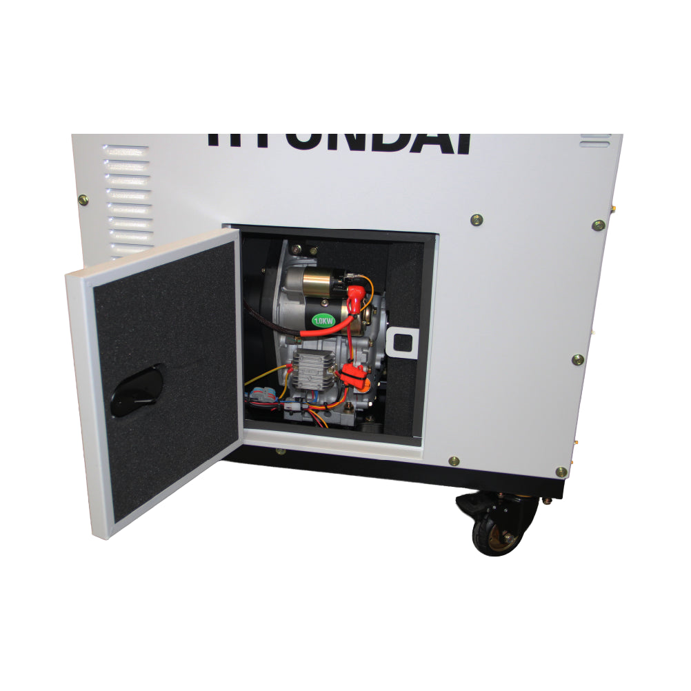 Generador Inverter Diésel Hyundai 6/6,5 kW Monofásico Cerrado 78DHY9000SEI — fotografía oficial, vista 4