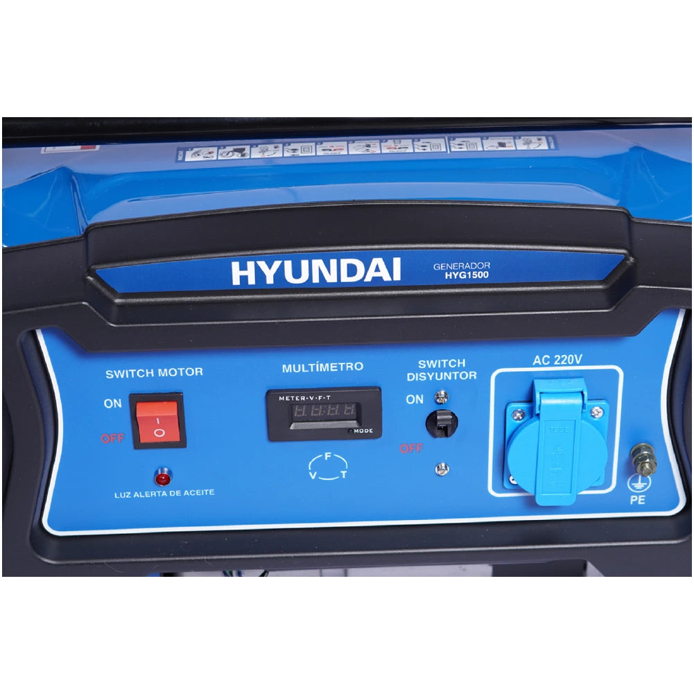 Generador Hyundai Gasolina 1.1 kVA Monofásico 82HYG1500 — fotografía oficial, vista 1