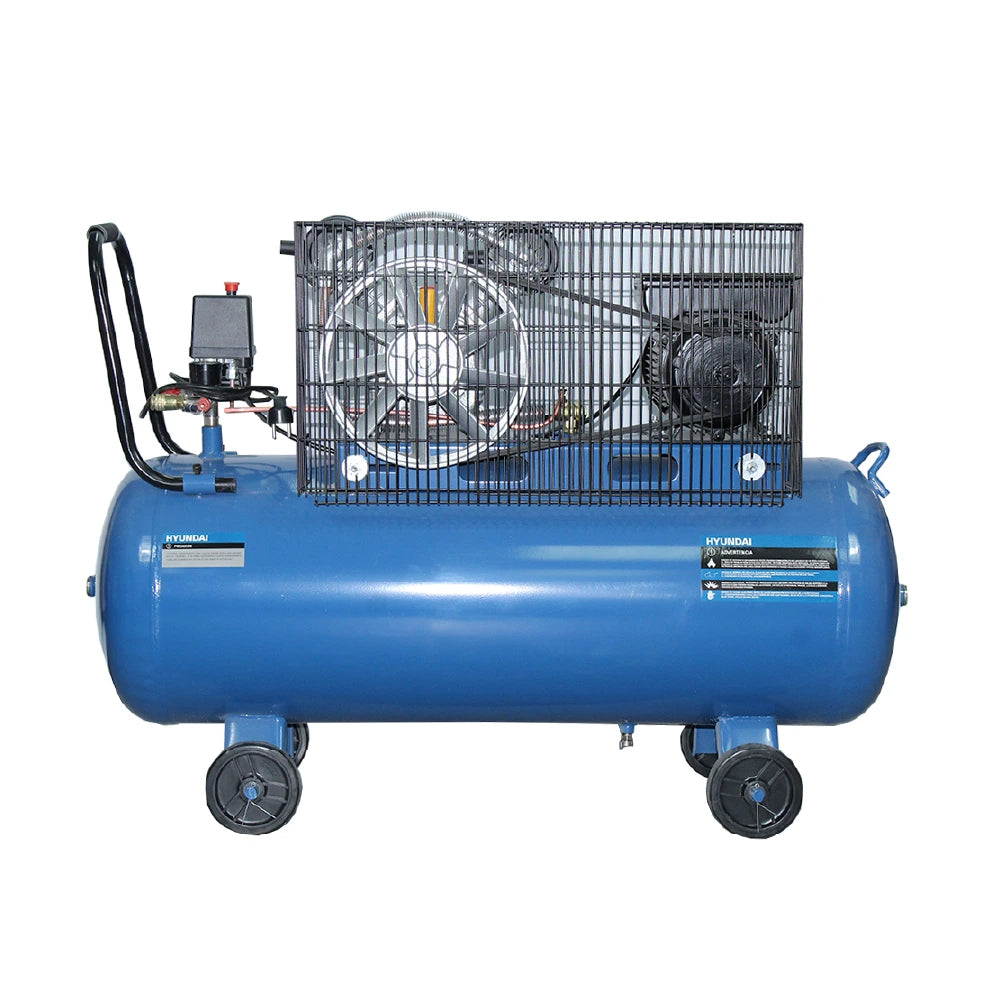 Compresor Hyundai 3HP 100L 115 PSI Monofásico por Correa 82HYXY100 — fotografía oficial, vista 1