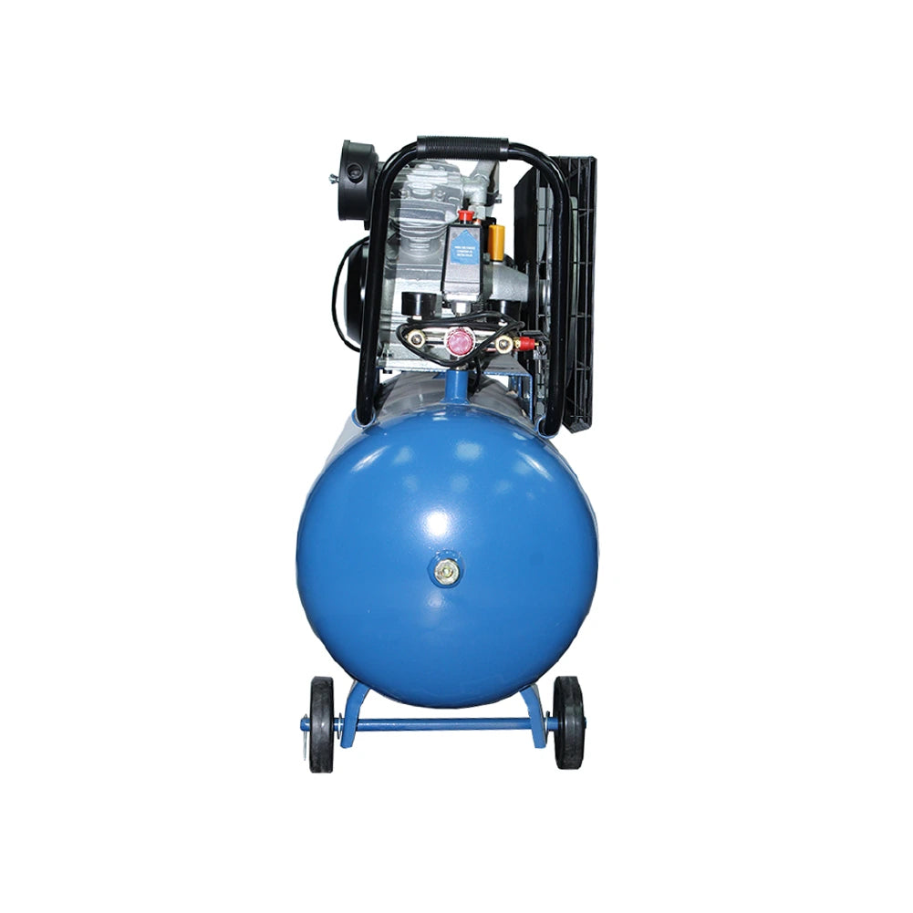 Compresor Hyundai 3HP 100L 115 PSI Monofásico por Correa 82HYXY100 — fotografía oficial, vista 3
