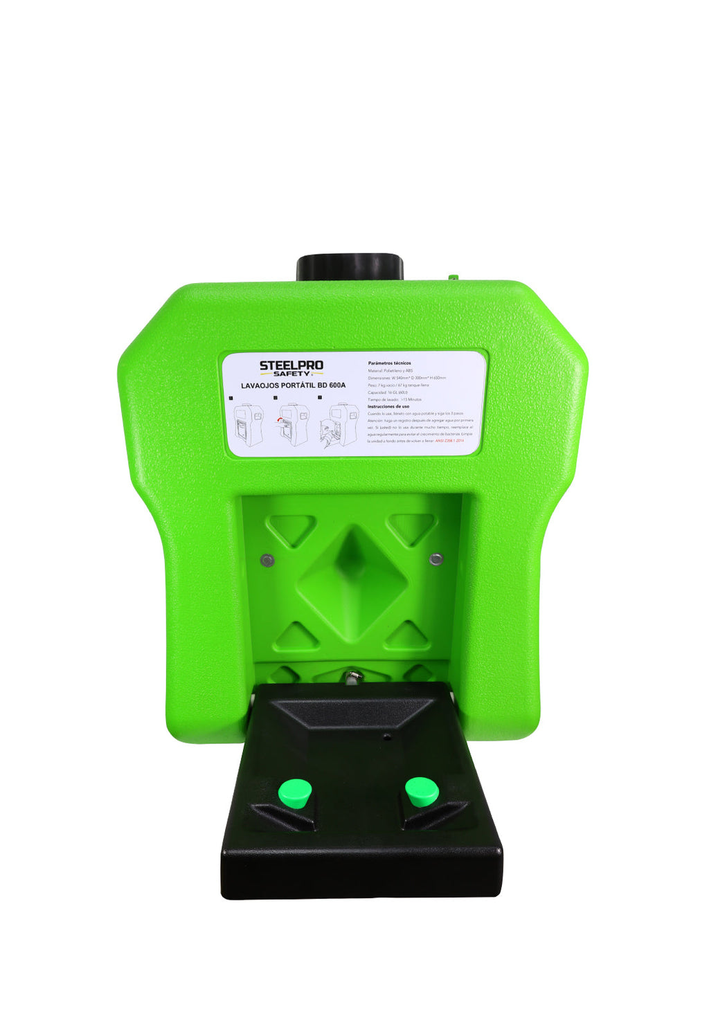 Lavaojos Portátil 60 Litros BD-600A SteelPro – Vista 3