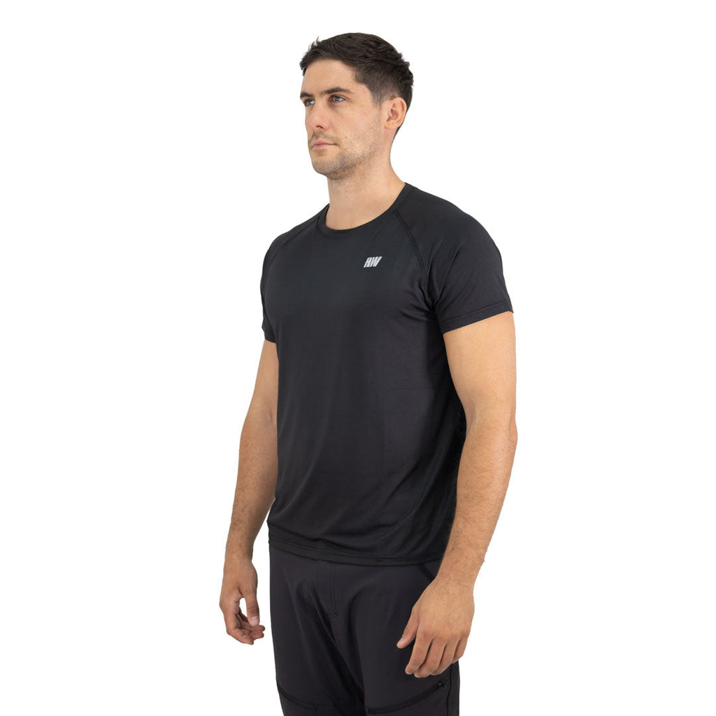 Polera Dry Fit Hardwork SPX Manga Corta Hombre Black – Vista 5