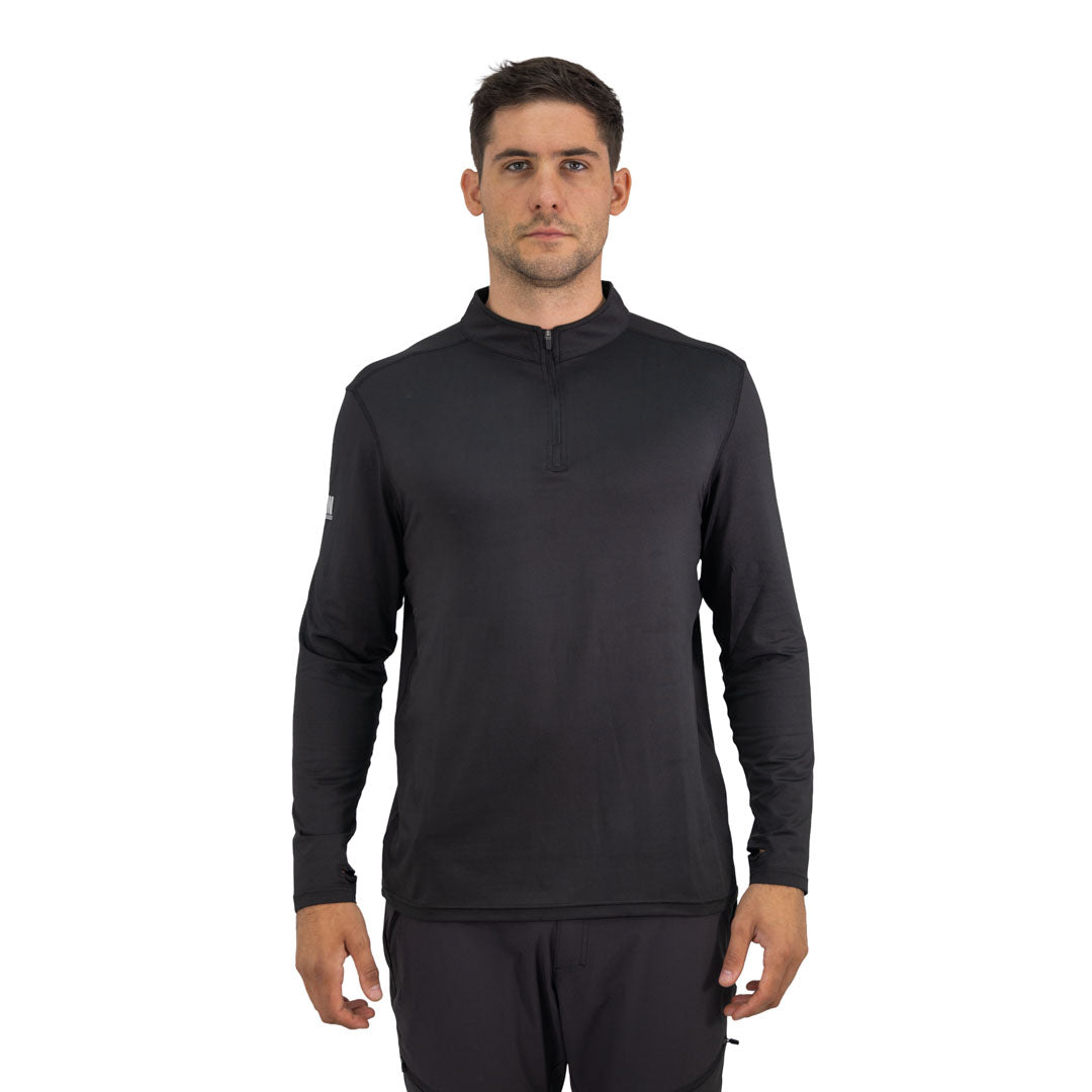 Polera Dry Fit Hardwork SPX Manga Larga Hombre Black – Vista 4