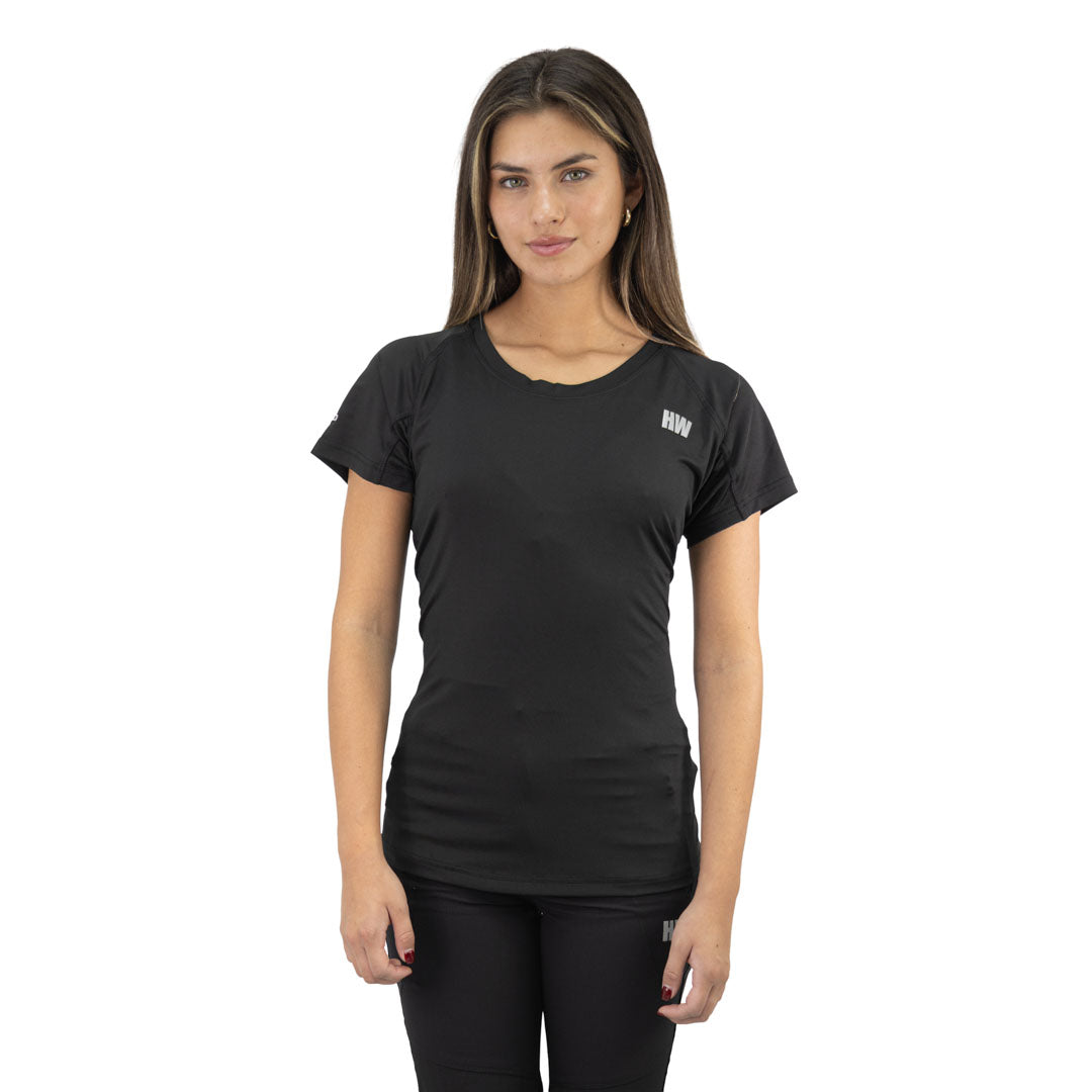 Polera Dry Fit Hardwork SPX Manga Corta Mujer Black – Vista 4