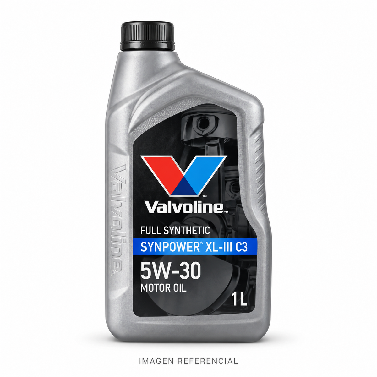 Imagen referencial generada: Valvoline SynPower XL-III C3 5W-30, 1 L. El envase real puede variar.
