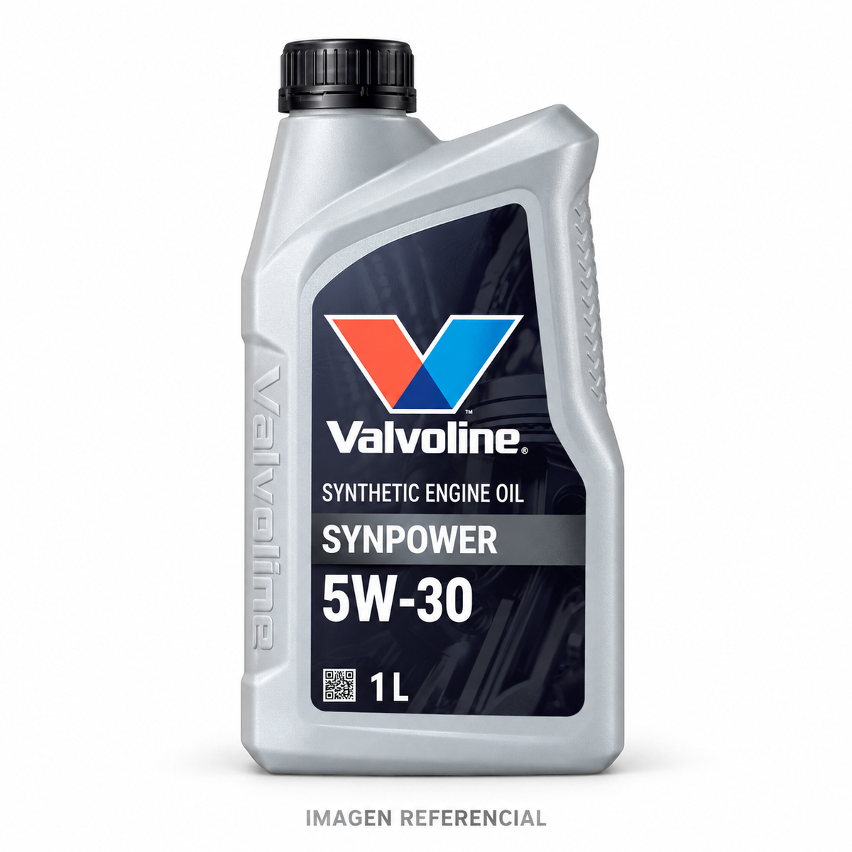 Imagen referencial generada: Valvoline SynPower 5W-30, 1 L. El envase real puede variar.