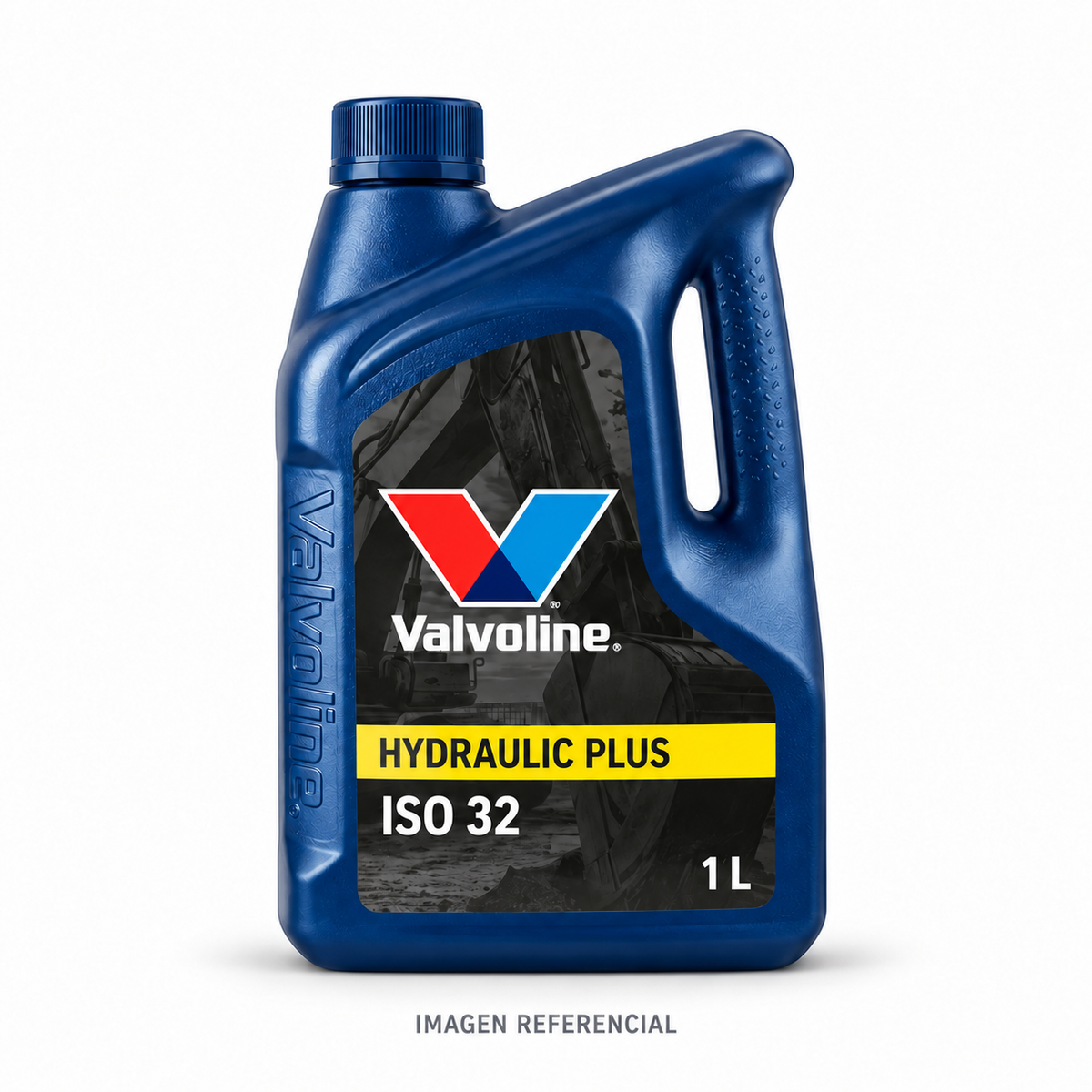 Imagen referencial generada: Valvoline Hydraulic Plus ISO 32, 1 L. El envase real puede variar.