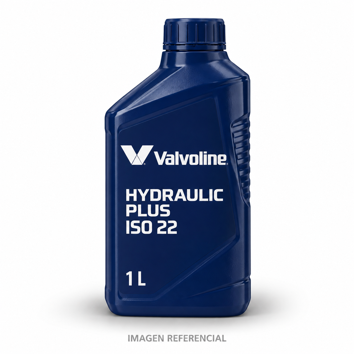 Imagen referencial generada: Valvoline Hydraulic Plus ISO 22, 1 L. El envase real puede variar.