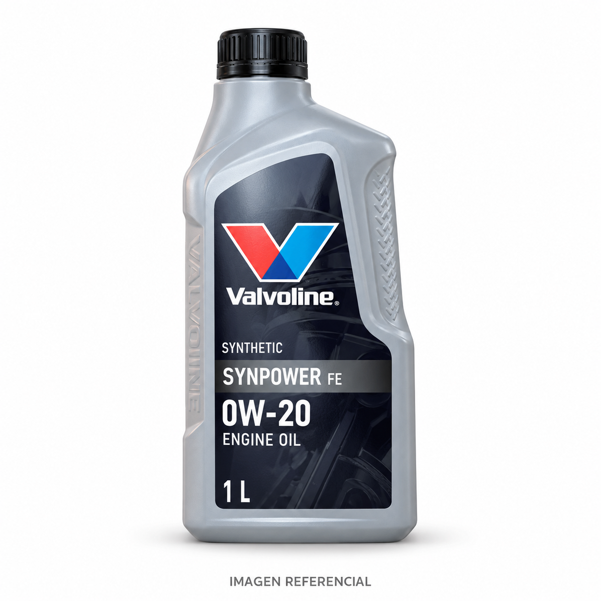 Imagen referencial generada: Valvoline SynPower FE 0W-20, 1 L. El envase real puede variar.