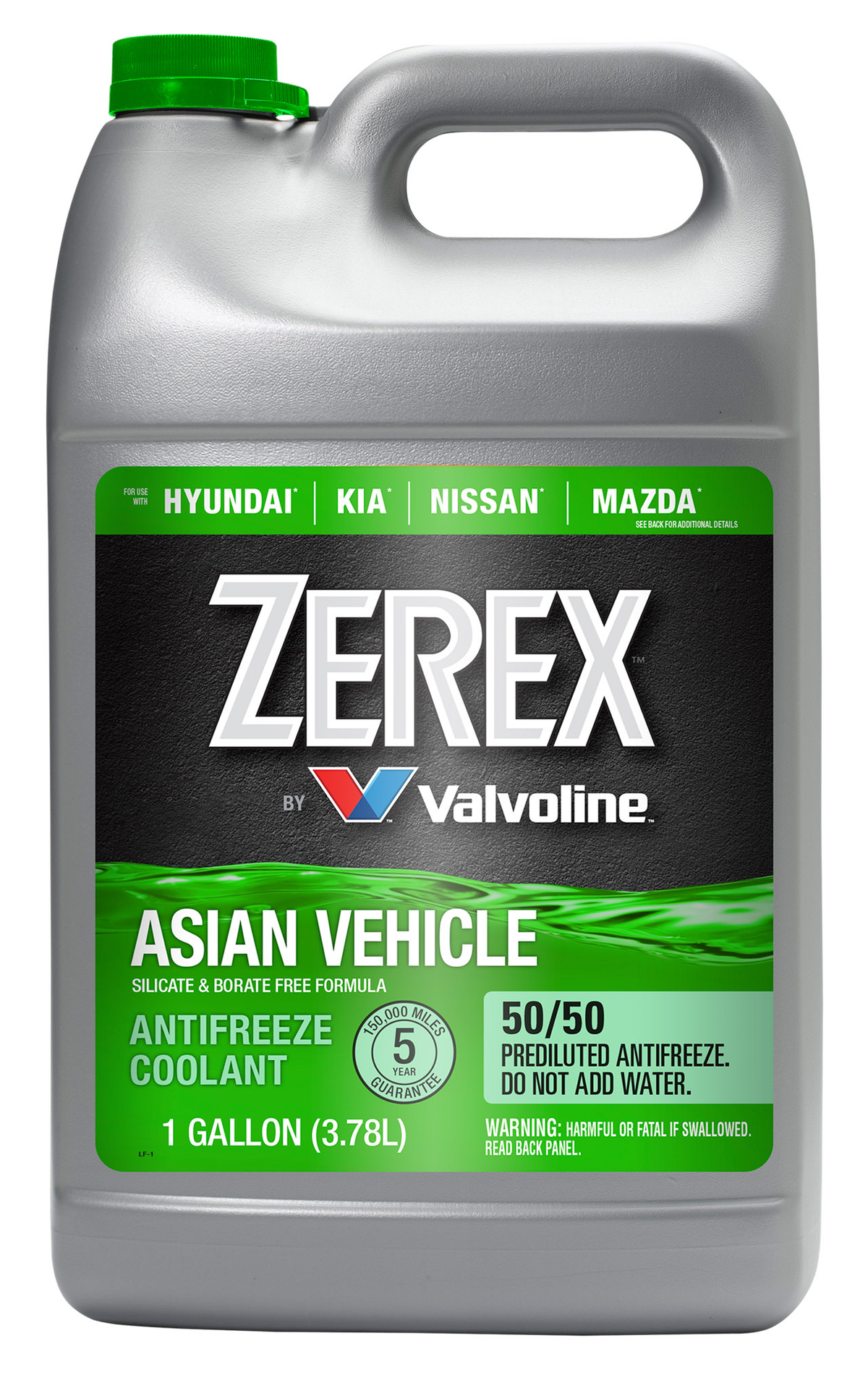 Zerex Asian Vehicle Green 50/50